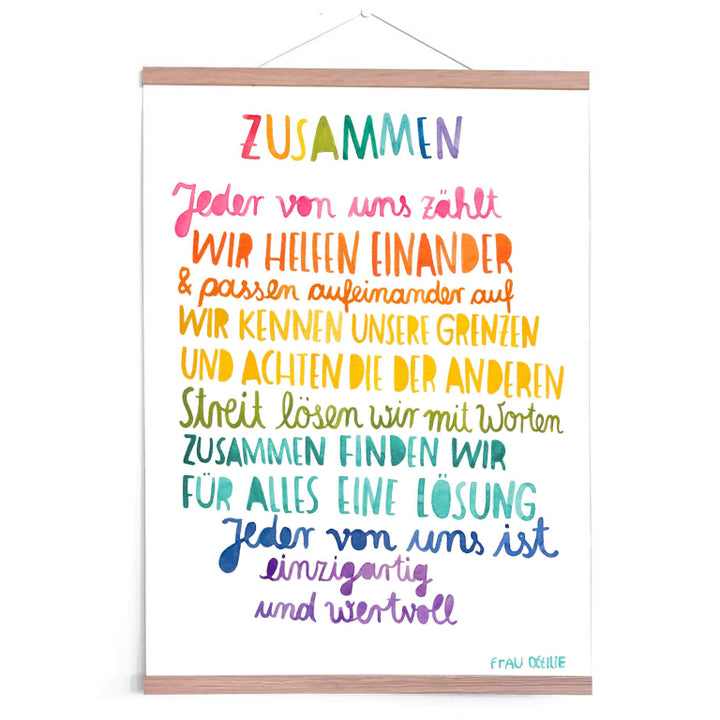 Posterleiste 30cm (für DIN A3 Hochformat / DIN A4 Querformat / Messlatte)